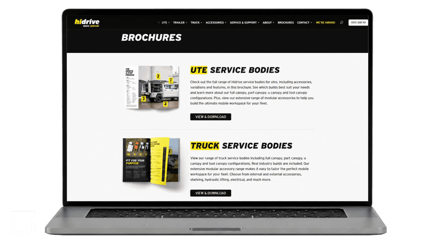 Product brochures preview